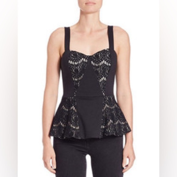 Black Lace Bustier Top by GUESS size XS - Picture 1 of 8